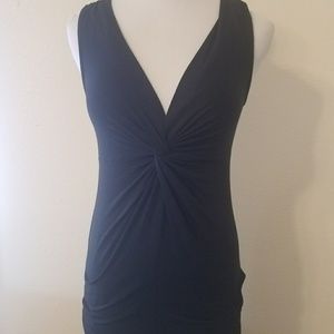 Banana Republic sleeveless black v-neck top